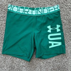 Under Armour Green Biker Shorts